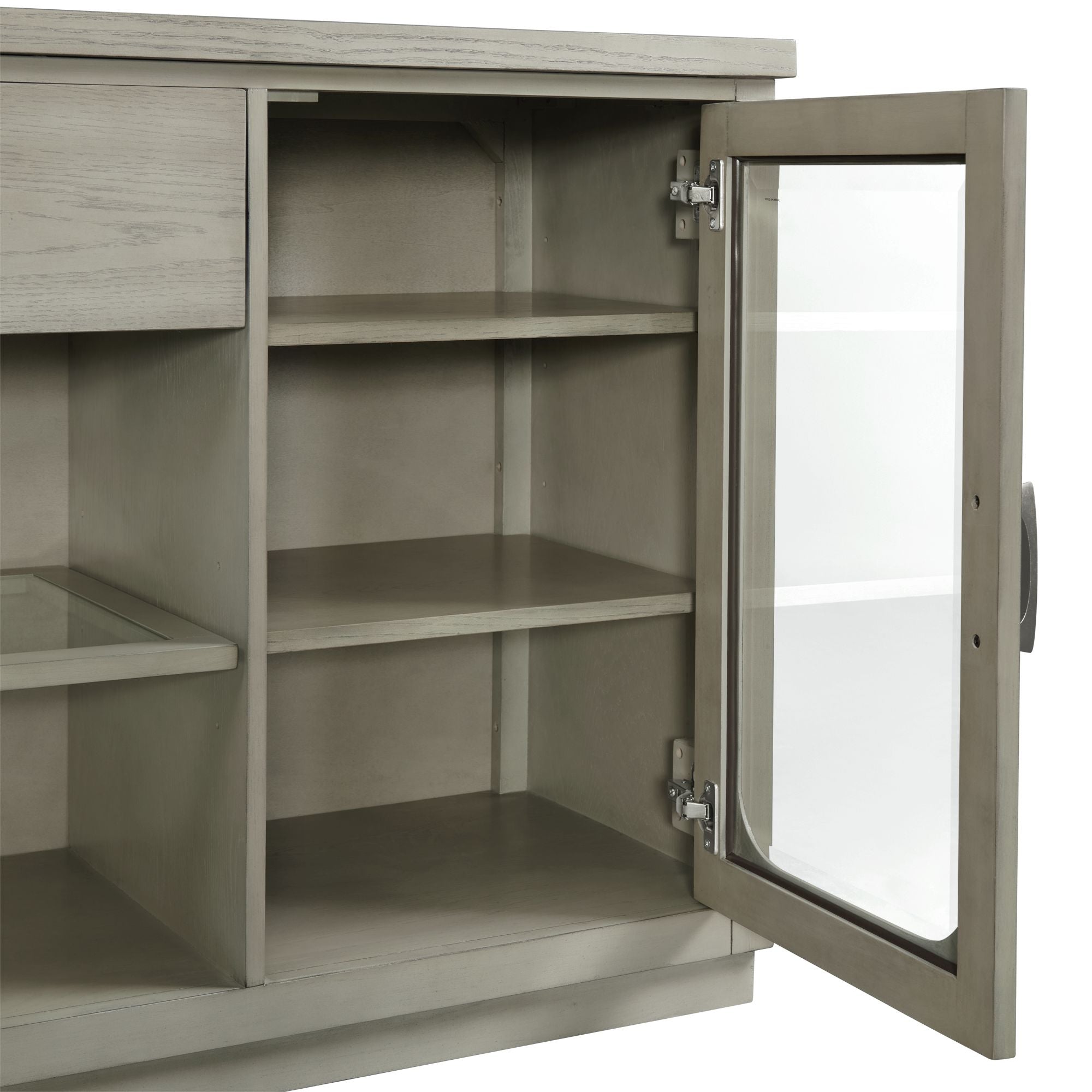 Marly-Server-W/-Glass-Door-&-LED-Light-in-Grey