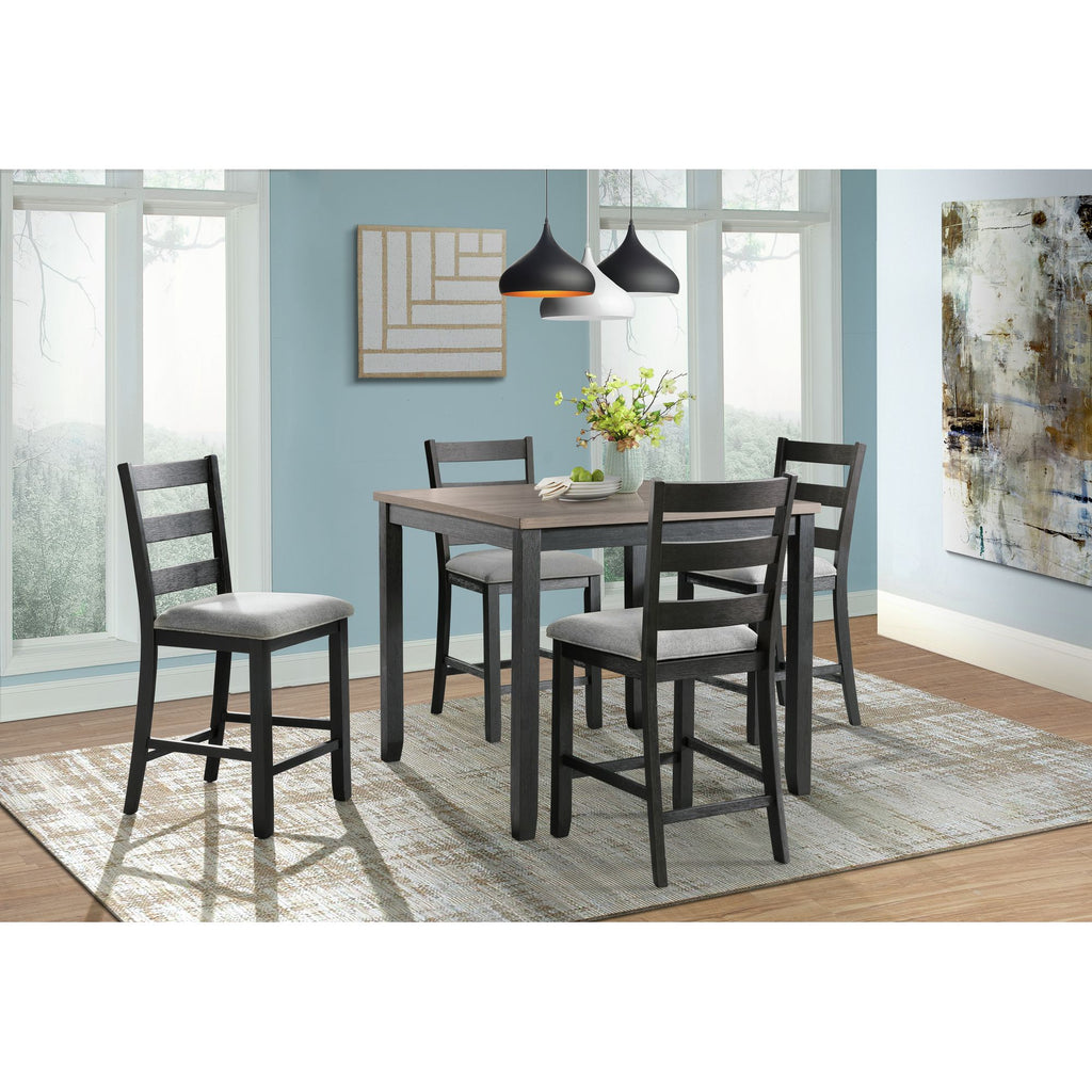 Martin-Counter-Side-Chair-with-Grey-Fabric---Black-Finish--(2-Per-Carton)