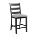 Martin-Counter-Side-Chair-with-Grey-Fabric---Black-Finish--(2-Per-Carton)