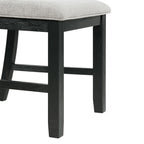 Martin-Dining-Side-Chair-with-Grey-Fabric---Black-Finish--(2-Per-Carton)