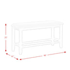 Martin-6-pc-Counter-Set-(Table-+-4-+-Bench)-(Dark-Brown-Top---White-Base)
