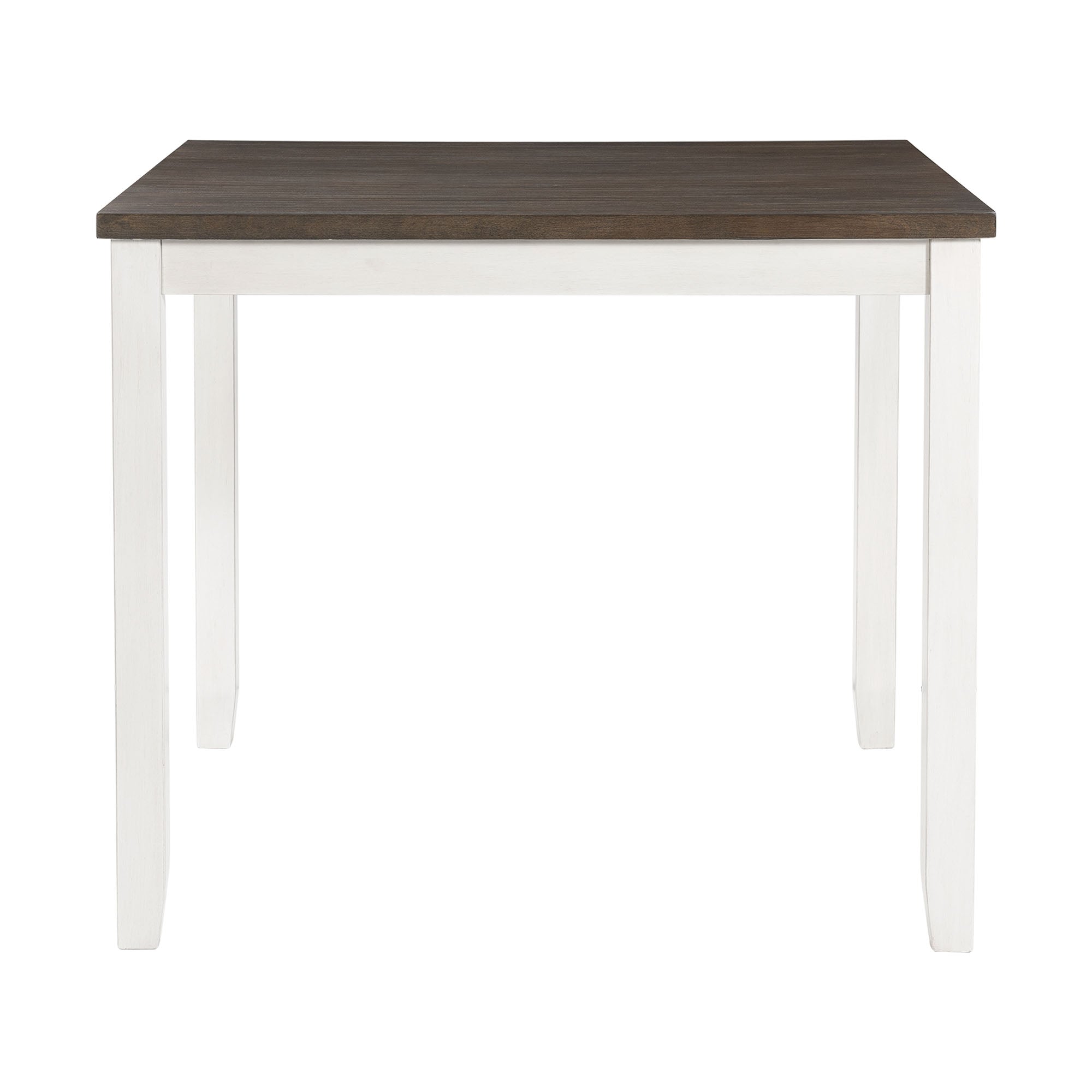 Martin-6-pc-Counter-Set-(Table-+-4-+-Bench)-(Dark-Brown-Top---White-Base)