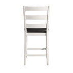 Martin-6-pc-Counter-Set-(Table-+-4-+-Bench)-(Dark-Brown-Top---White-Base)