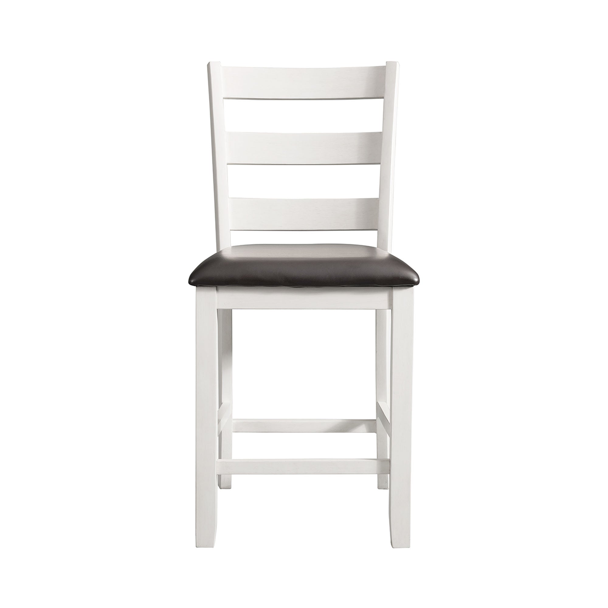 Martin-Counter-Side-Chair-with-Black-PU---White-Finish-(2-Per-Carton)