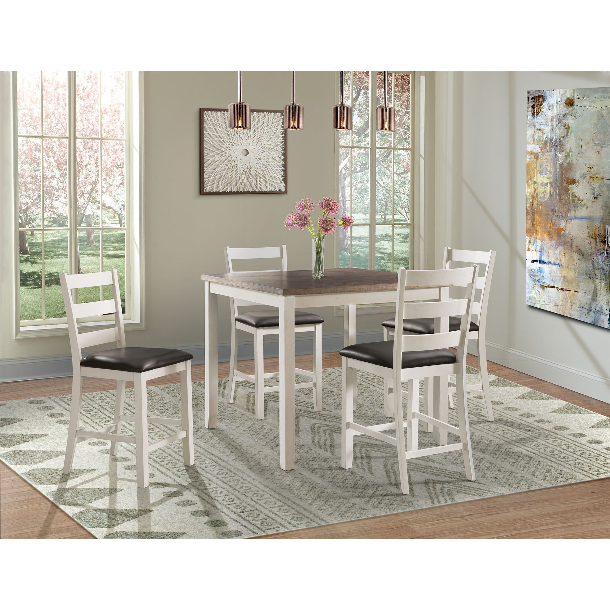 Martin-Counter-Side-Chair-with-Black-PU---White-Finish-(2-Per-Carton)
