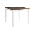 Martin-6-pc-Counter-Set-(Table-+-4-+-Bench)-(Dark-Brown-Top---White-Base)
