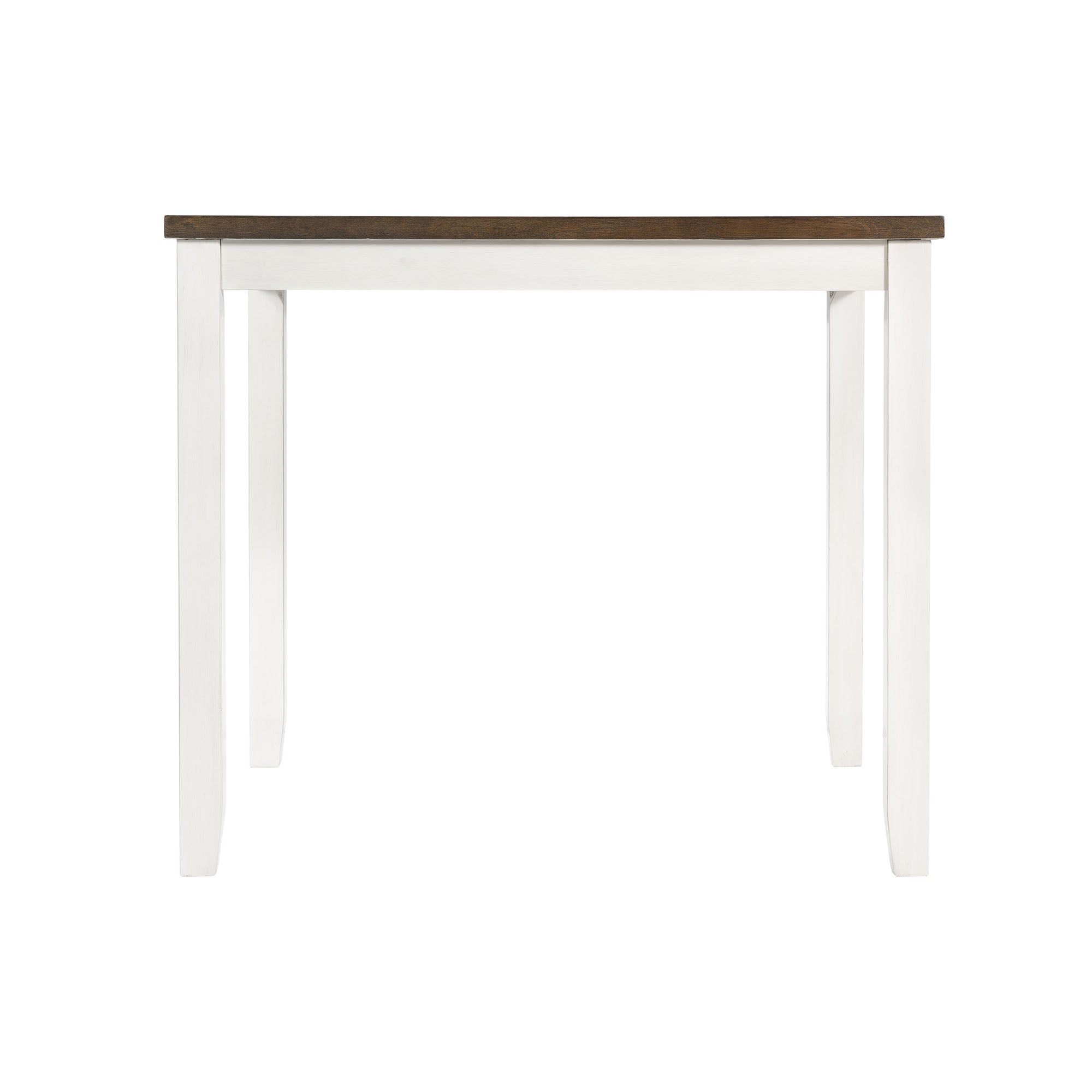 Martin-6-pc-Counter-Set-(Table-+-4-+-Bench)-(Dark-Brown-Top---White-Base)