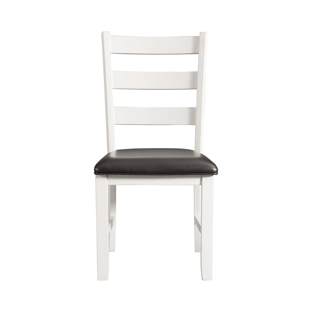 Martin-Dining-Side-Chair-with-Black-PU---White-Finish--(2-Per-Carton)