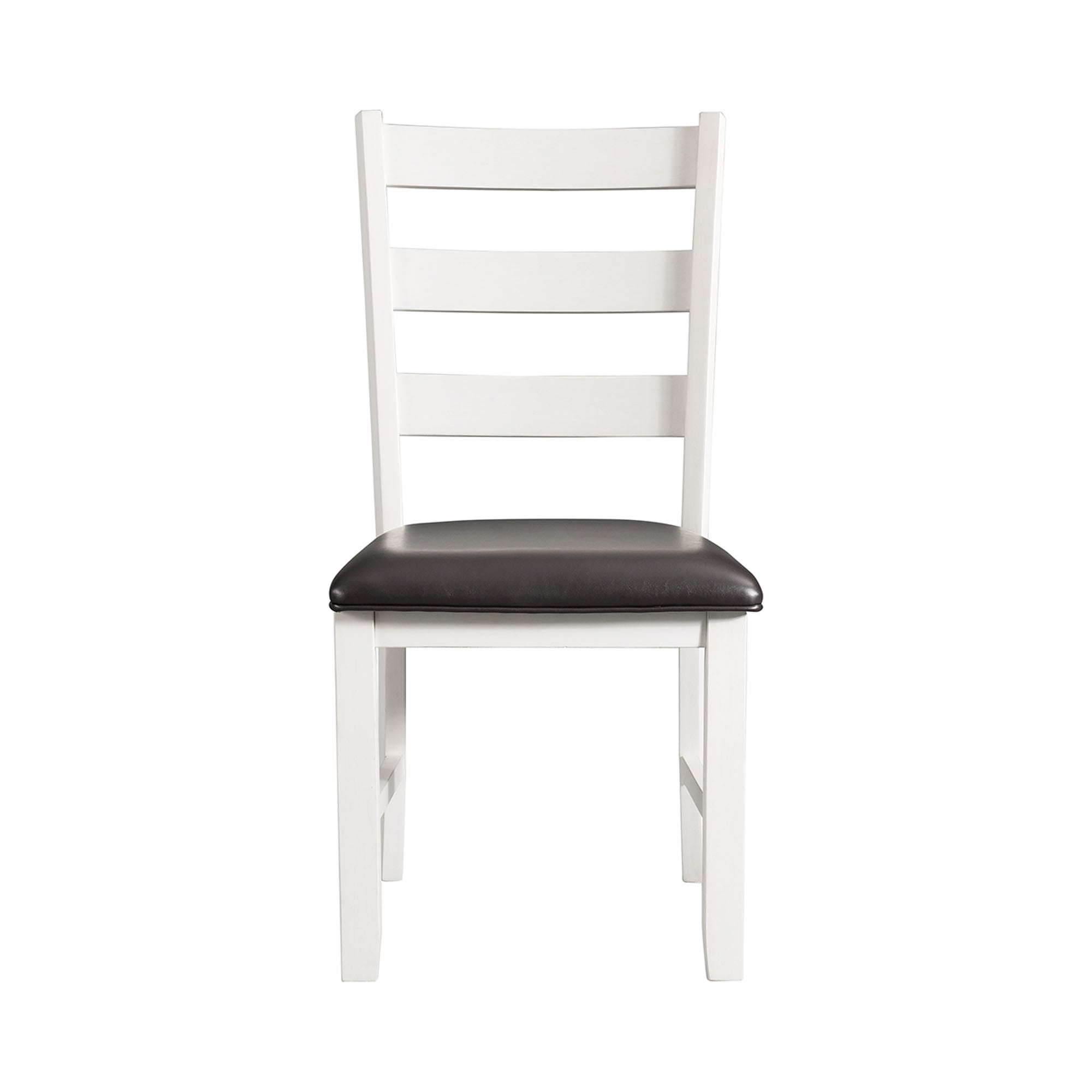 Martin-Dining-Side-Chair-with-Black-PU---White-Finish--(2-Per-Carton)
