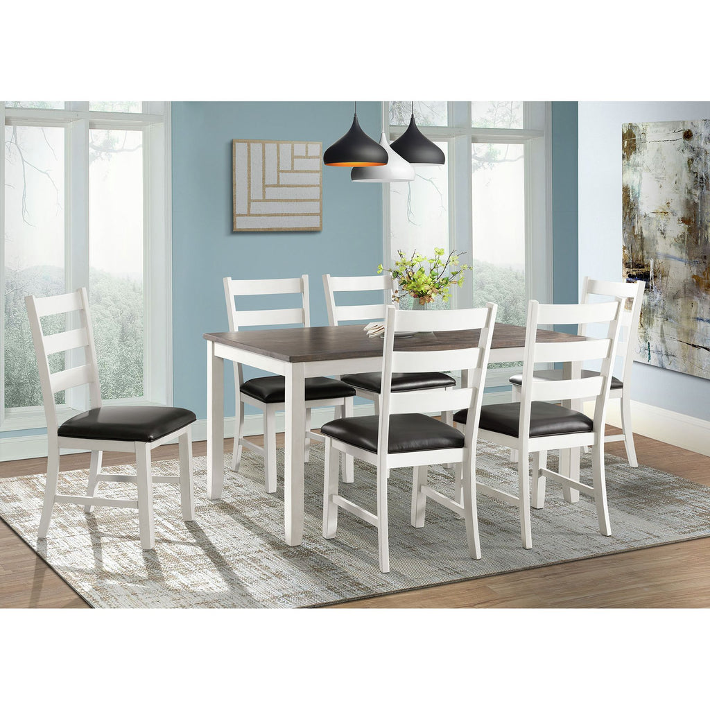 Martin-Dining-Side-Chair-with-Black-PU---White-Finish--(2-Per-Carton)