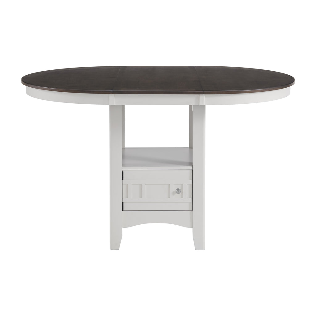 Max-Pub-Table-with-Brown-Top-in-White