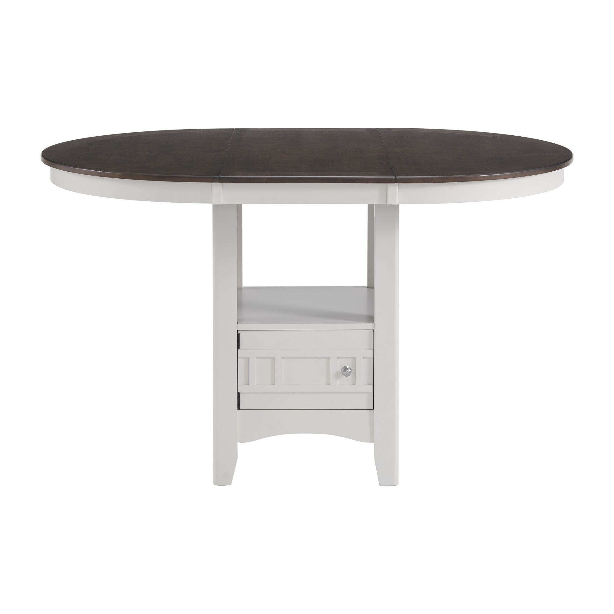 Max-Pub-Table-with-Brown-Top-in-White