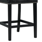Beckley-5PC-Counter-Height-Dining-Set-in-Dark---Table-&-Four-Meridian-Counter-Black-Chairs