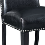 Beckley-5PC-Counter-Height-Dining-Set-in-Dark---Table-&-Four-Meridian-Counter-Black-Chairs