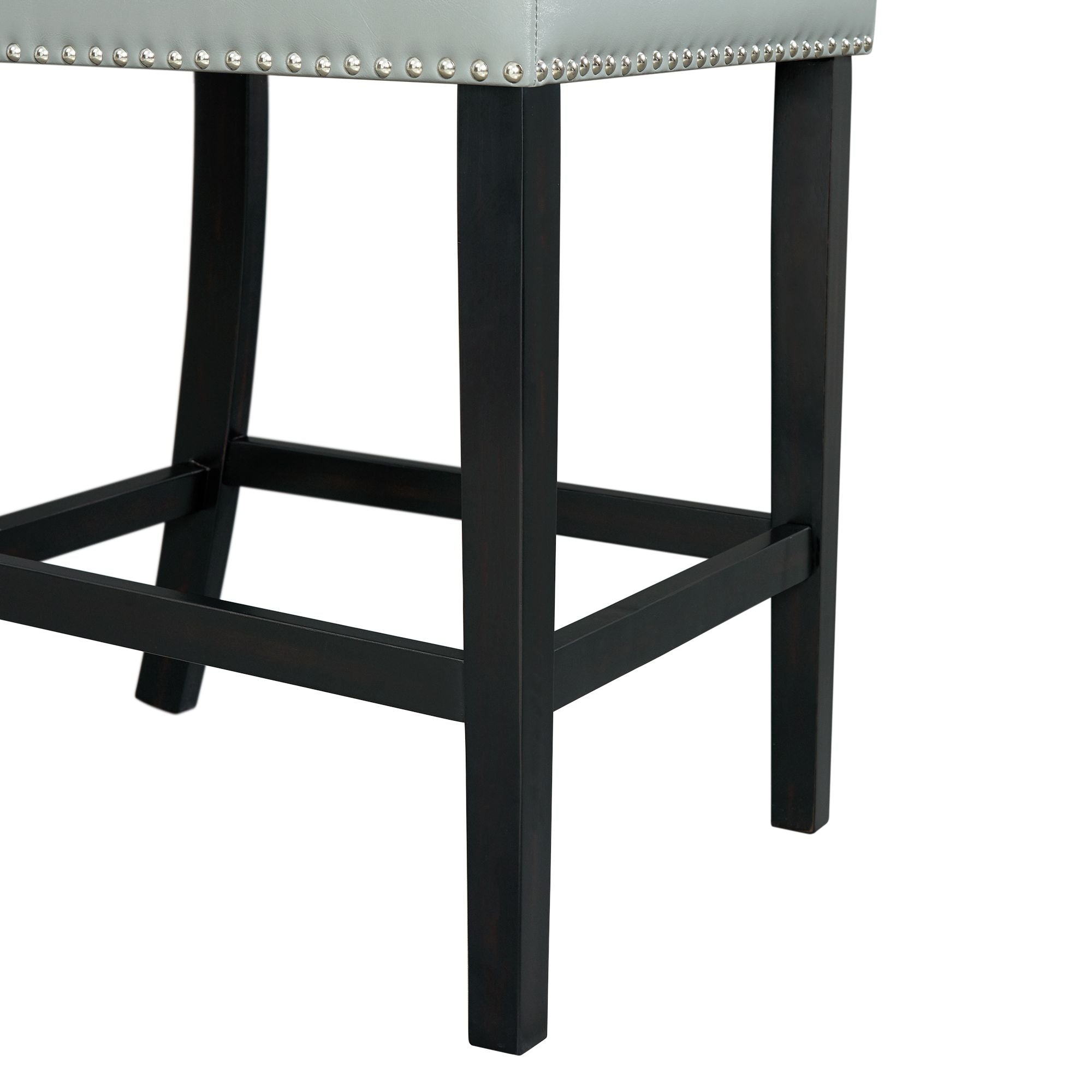 Beckley-5PC-Counter-Height-Dining-Set-in-Dark---Table-&-Four-Meridian-Counter-Grey-Chairs