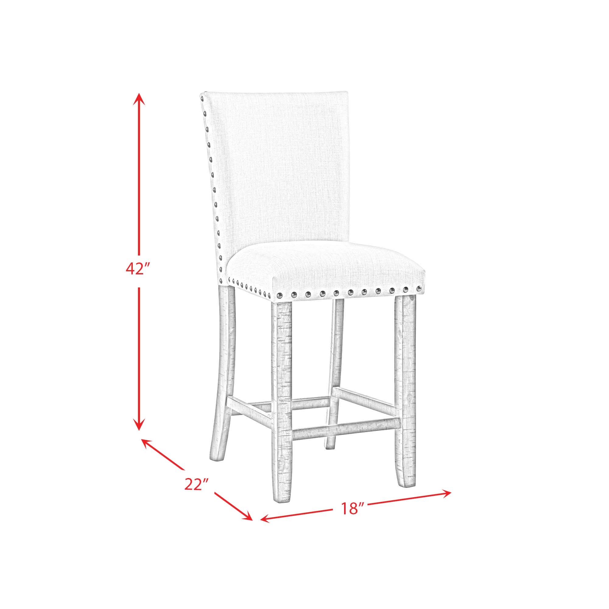 Montana-Parson-Chair-With-Nailhead-Natural-(2-Per-Carton)