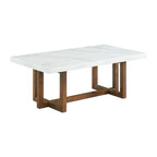Morris-Coffee-Table-in-Espresso-W/White-Marble-Top-(3A-Packing)