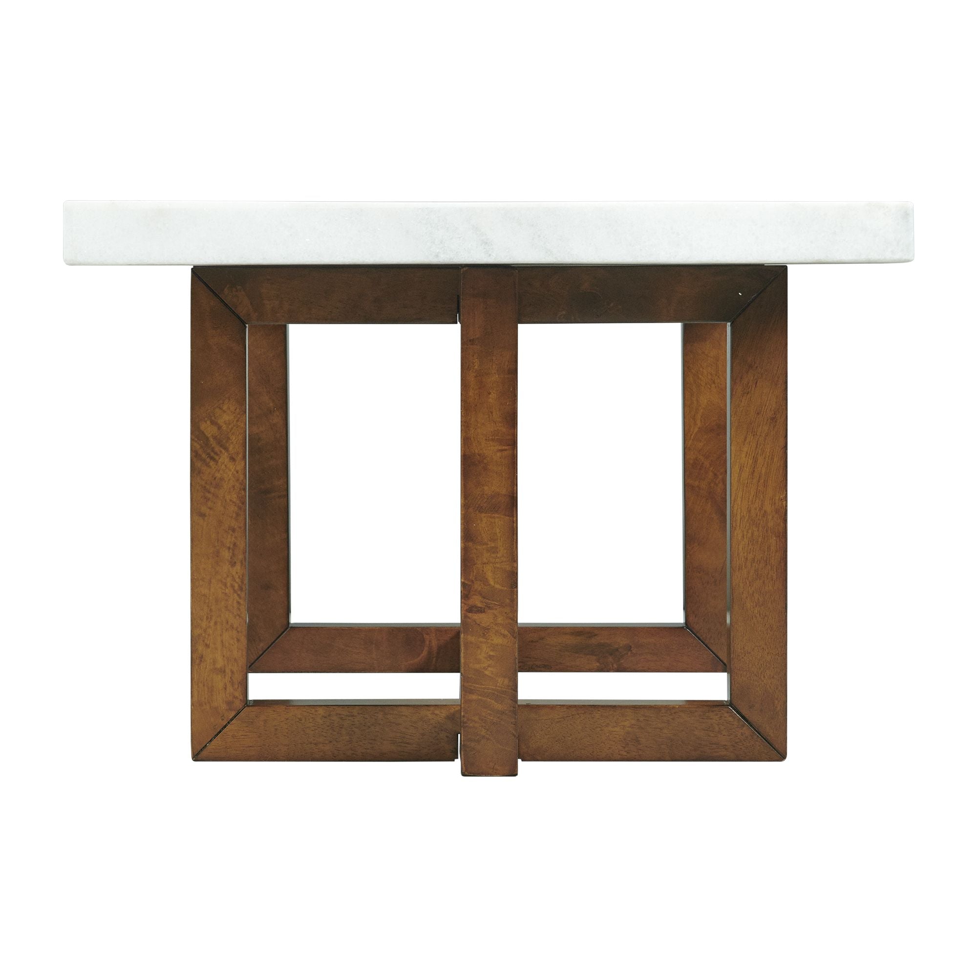 Morris-Coffee-Table-in-Espresso-W/White-Marble-Top-(3A-Packing)