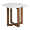 Morris-End-Table-in-Espresso-W/White-Marble-Top-(3A-Packing)
