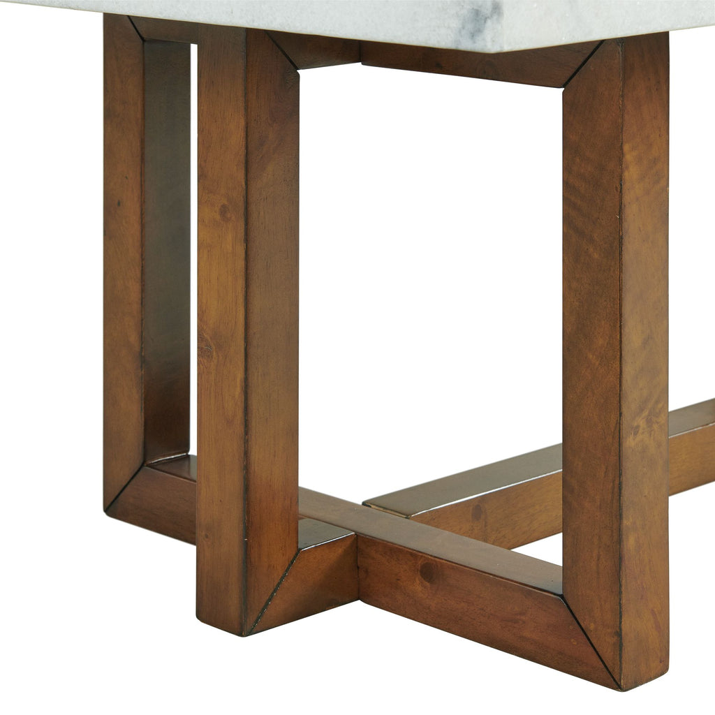 Morris-Coffee-Table-in-Espresso-W/White-Marble-Top-(3A-Packing)