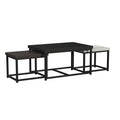 Nestor-Nesting-Tables-in-Espresso,-Smoke-Grey,-&-Armadillo