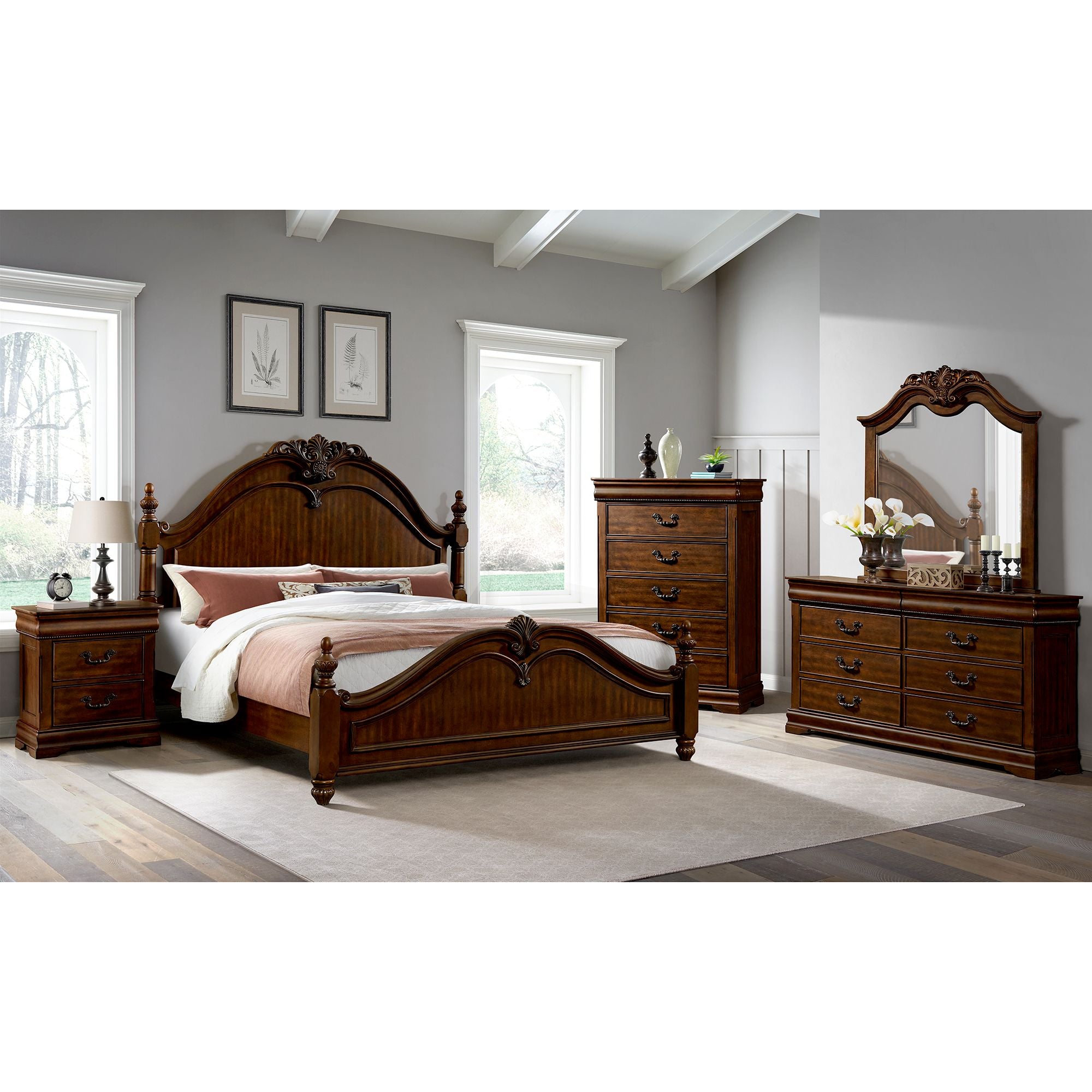 Northridge-3-Drawer-Nightstand-in-Cherry