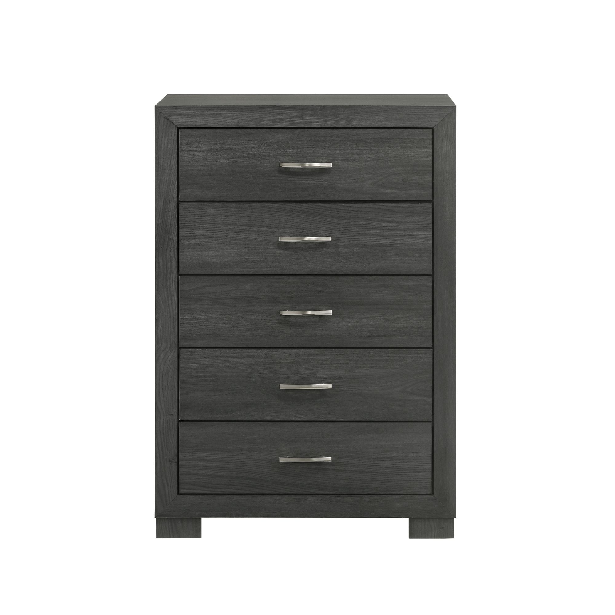 Norvin-5-Drawer-Chest-with-ball-bearing-glides-in-Dark-Grey