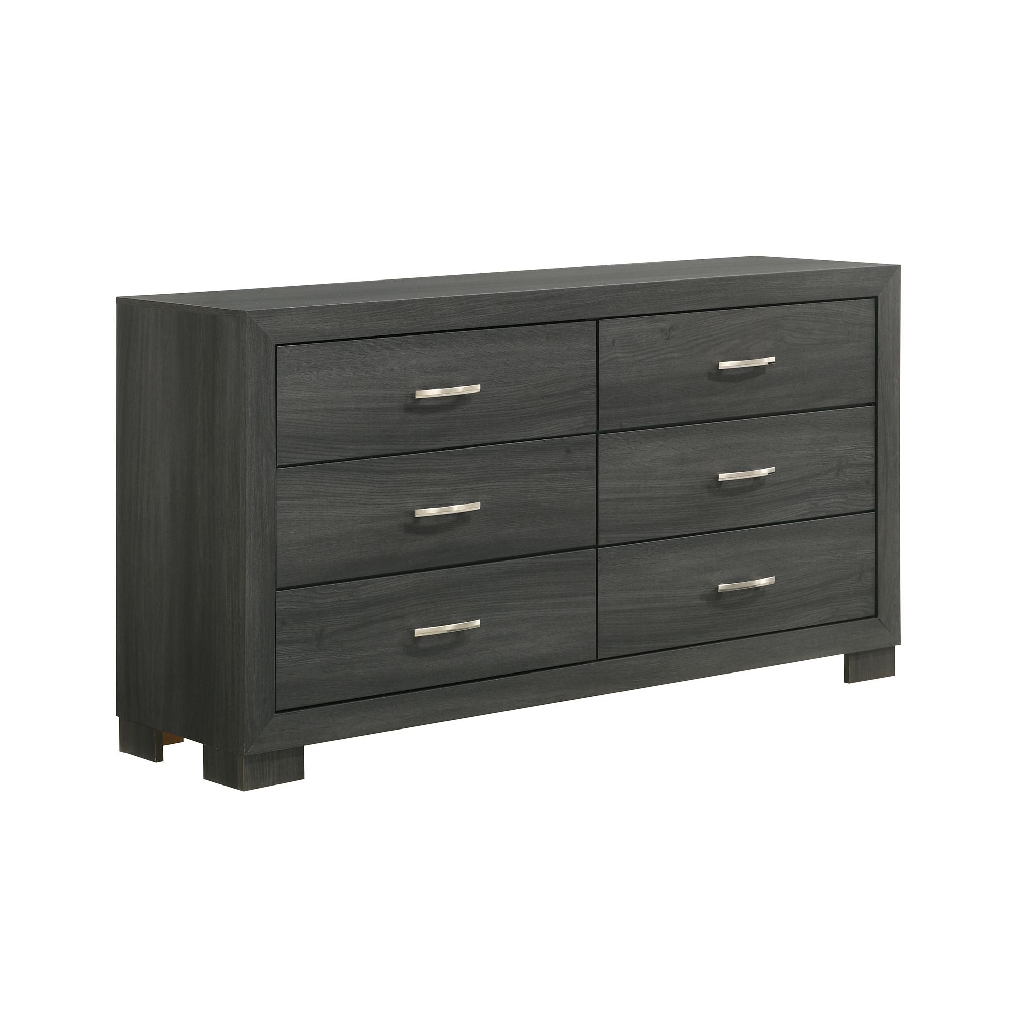 Norvin-6-Drawer-Dresser-with-ball-bearing-glides-in-Dark-Grey
