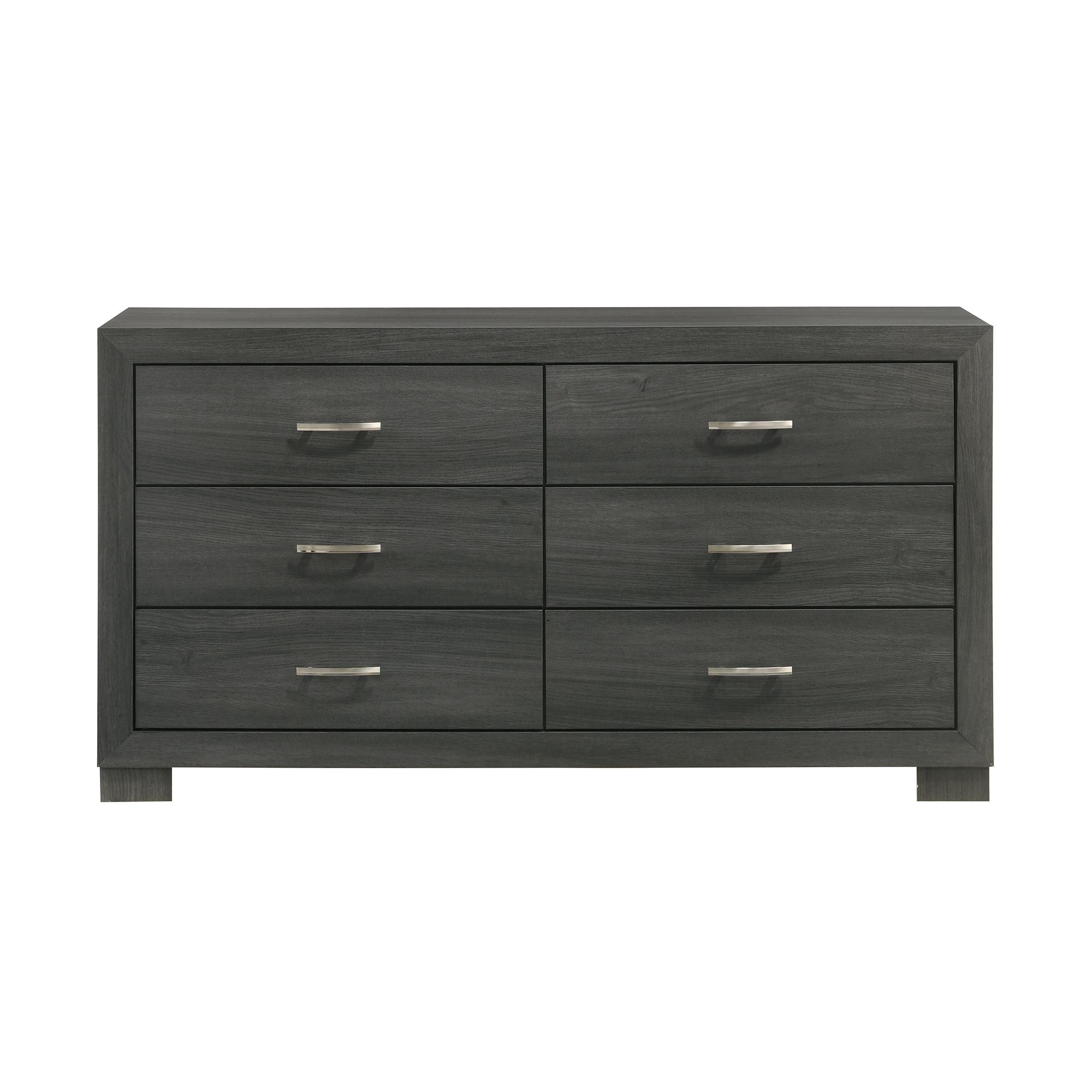 Norvin-6-Drawer-Dresser-with-ball-bearing-glides-in-Dark-Grey