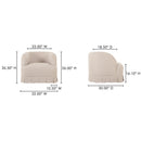 Maren Swivel Chair Beige