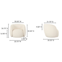 Rae Outdoor Accent Chair Cream
