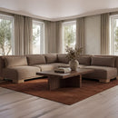 June Corner Chair Dark Brown