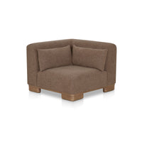 June Corner Chair Dark Brown