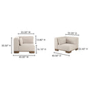 June Corner Chair Oatmeal