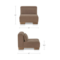 June Slipper Chair Dark Brown