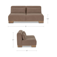 June Sofa Dark Brown