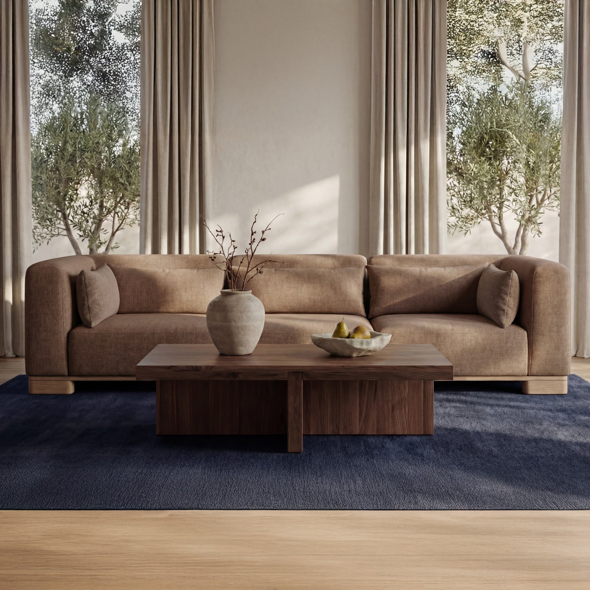 June Modular Sofa Dark Brown