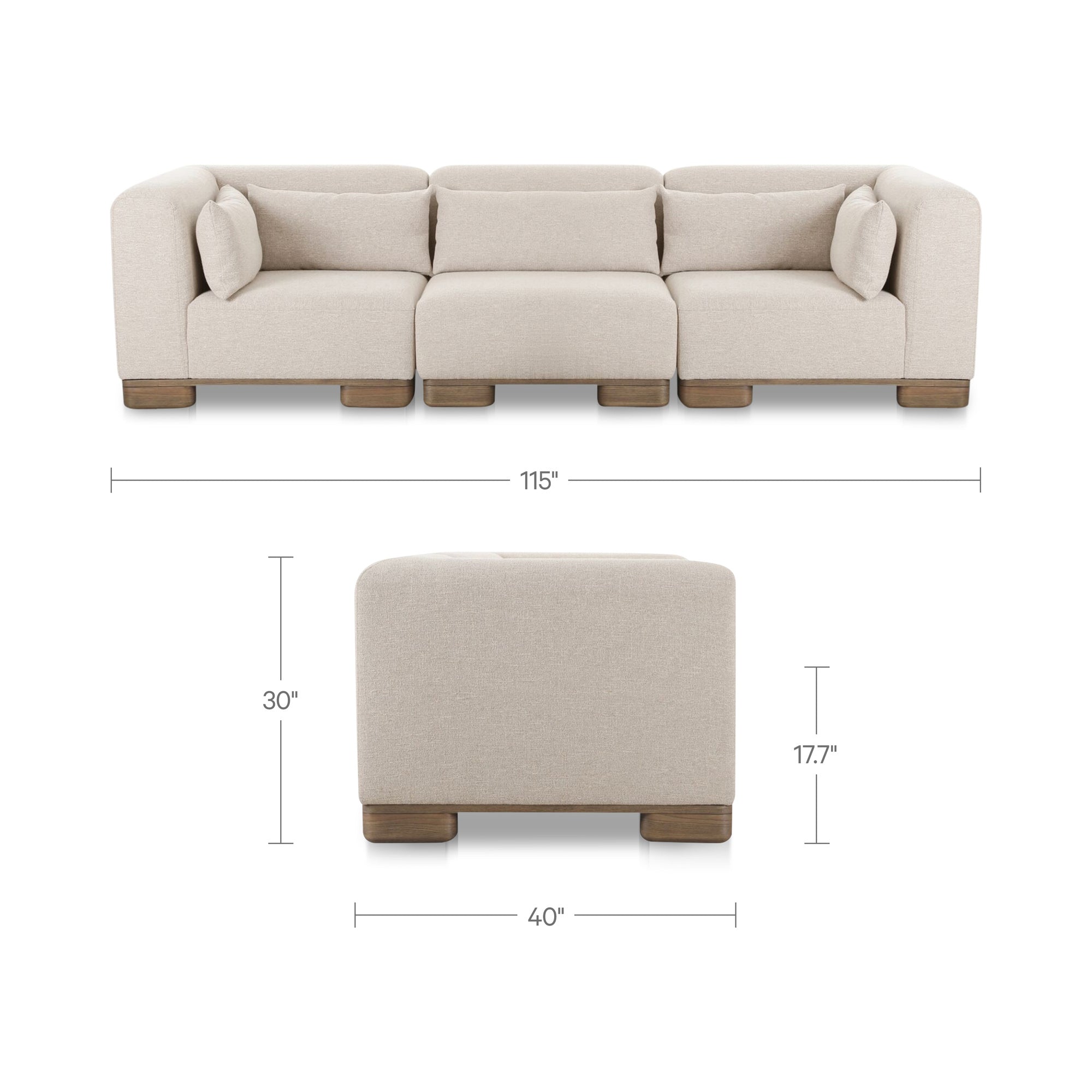 June Modular Sofa Oatmeal