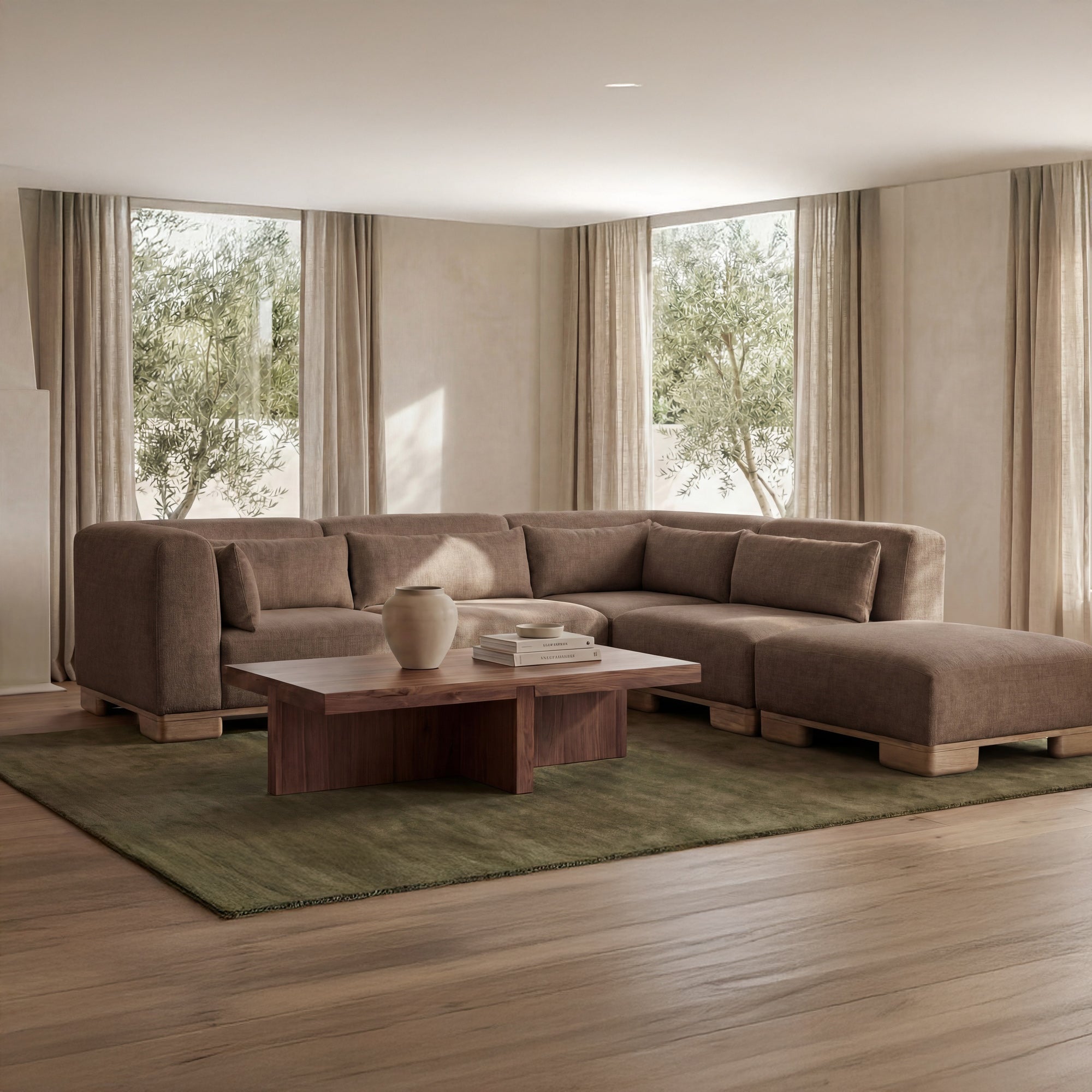 June Dream Modular Sectional Dark Brown