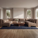 June U Shaped Modular Sectional Dark Brown