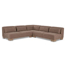June Corner Modular Sectional Dark Brown