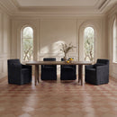 Lydia Slipcover Dining Chair Black