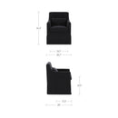 Lydia Slipcover Dining Chair Black