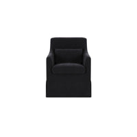 Lydia Slipcover Dining Chair Black