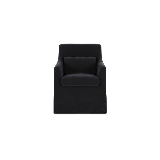 Lydia Slipcover Dining Chair Black
