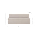 Fable Slipcover Dining Bench Beige