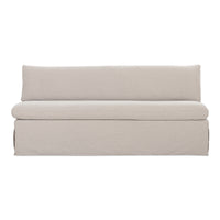 Fable Slipcover Dining Bench Beige