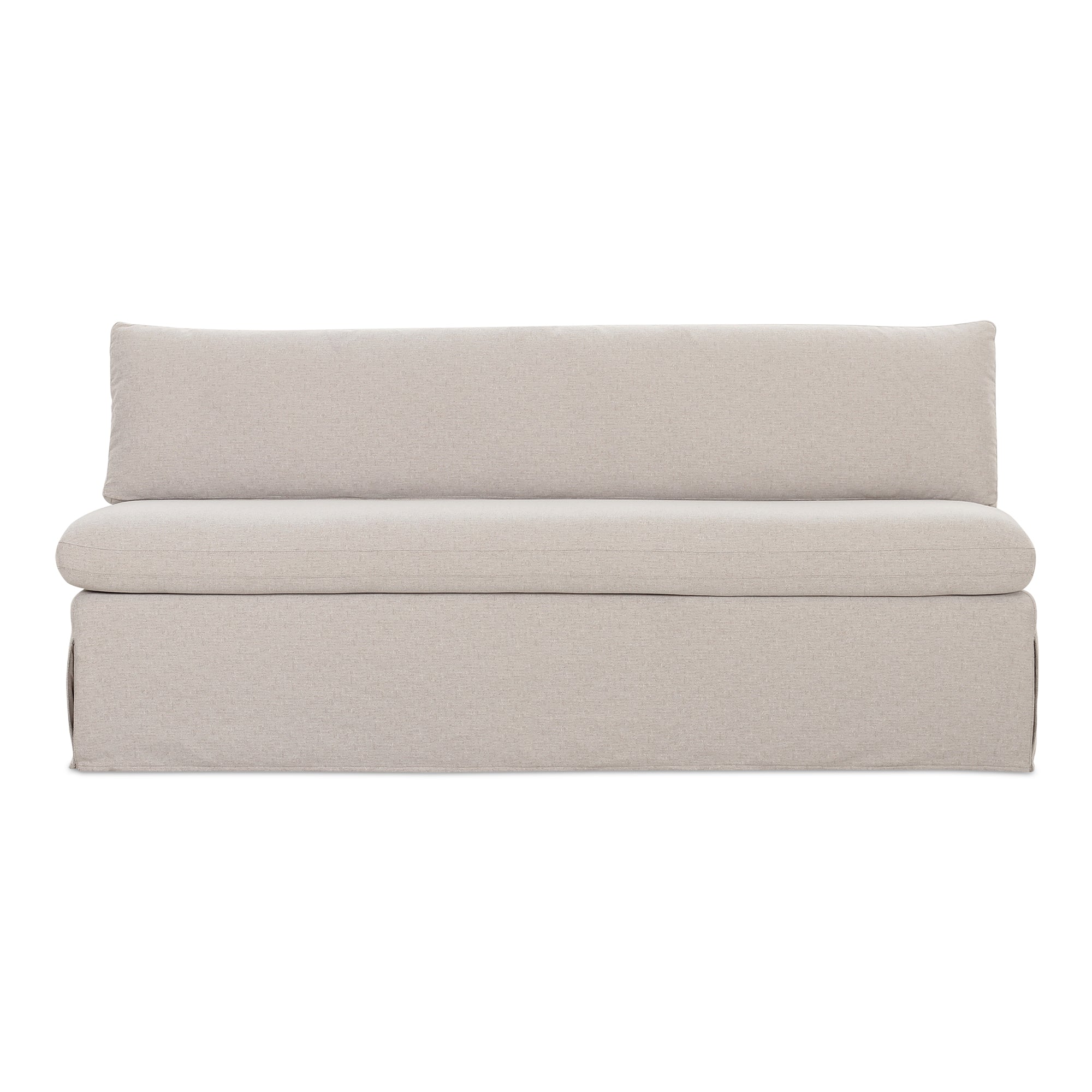 Fable Slipcover Dining Bench Beige