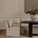 Fable Slipcover Dining Slipper Chair Beige