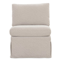 Fable Slipcover Dining Slipper Chair Beige